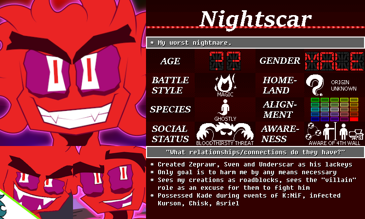 Nightscar's Bio